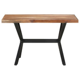 321545 Dining Table 120x60x75 cm Solid Wood with Honey Finish