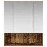 Bathroom Mirror Cabinet with Shelf Old Wood 60 x 14.5 x 70 cm 889189