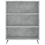 Bookcase Concrete Grey 69.5x32.5x90 cm Engineered Wood 828336