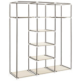 Wardrobe Cream Non-woven fabric Collapsible Wardrobe 282455
