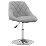 Swivel Dining Chairs 2 pcs Light Grey Velvet 335283