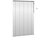 Venetian Blind Black 140 x 250 cm 35 mm Solid Paulownia Wood 42015524