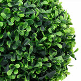336519 Artificial Boxwood Plants 2 pcs with Pots Ball Shaped Green 32 cm