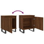 ZNTS Bedside Cabinets 2 pcs Brown Oak 40x30x50 cm Engineered Wood 826859