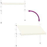 143698 Manual Retractable Awning 400 cm Cream