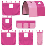 Curtains for Loft Bed with Tunnel Pink Polyester 835918