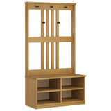 Hall Tree SANDNES 87x40x159.5 cm Solid Wood Pine 4010488