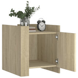 Bedside Cabinet Sonoma Oak 45x50x50 cm Engineered Wood 848299