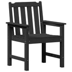 Garden Dining Chair 4 pcs Black 65.5 x 55.5 x 88cm Plastic 3335796