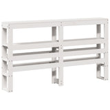 Bed Frame without Mattress White 140x190 cm Solid Wood Pine 3305754