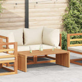 Garden Side Table Brown 110 x 55 x 35.5 cm Solid Teak Wood 42006356