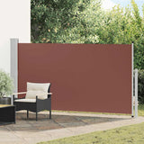 Patio Retractable Side Awning 170x300 cm Brown 48369