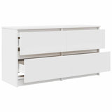 TV Cabinet White 100x35x54 cm Engineered Wood 861796
