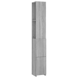 Bathroom Cabinet Grey Sonoma 25x26.5x170 cm Engineered Wood 815961