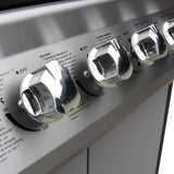 Gas Barbecue Grill 61 Cooking Zone Black and Silver 41907