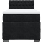 Box Spring Bed with Mattress Black 80x200 cm Velvet 3286170