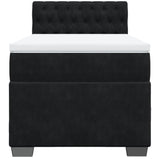 Box Spring Bed with Mattress Black 80x200 cm Velvet 3286170