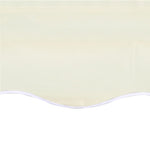 ZNTS Replacement Fabric for Awning Cream 4.5x3.5 m 311930