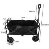 Heavy Duty Foldable Camping Outdoor Garden Trolley Cart Wagon Truck Wheelbarrow 43289478