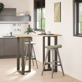 Bar Table Legs T-Shaped 2 pcs Black 60x35x cm Steel 4013107