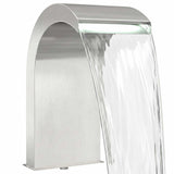 Pool Waterfall with LED Stainless Steel 304 45 x 32 x 65 cm 42040589