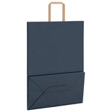 Paper Bags 250 pcs with Handles Blue 32x17x44 cm 4101930