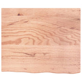 Table Top Light Brown 60x50x2 cm Treated Solid Wood Oak 3156347