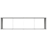 Planter Light Grey 385 x 100 x 45 cm Galvanised Steel 42018171