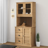 Highboard "VIGO" 78x40x175 cm Solid Wood Pine 3188304