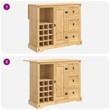 Kitchen Storage with Drawer 2 pcs Honey Wax Solid-Pine 3425402