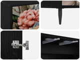 Sideboard BORNE Black Oak 102 x 33 x 76 cm Engineered Wood 8006976