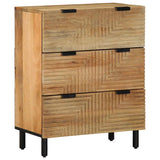 3 Piece Sideboards Brown 60x33x75 cm Solid Wood Mango 3310005