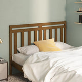 Bed Headboard Honey Brown 141x4x100 cm Solid Wood Pine 817788