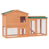 Outdoor Large Rabbit Hutch Small Animal House Pet Cage Wood 170162