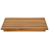 Table Top 40 x 40 x 3.5 cm Square Solid Teak Wood Natural 42033143
