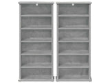 CD Cabinet 2 pcs Concrete Grey 32 x 17 x 92 cm Engineered Wood 8012753