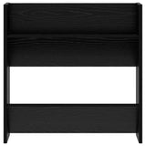 Shoe Cabinet 2 pcs Black Oak 60 x 18 x 60 cm Engineered Wood 875145
