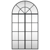 Wall Mirror Black 60x110 cm Arch Iron 3200606