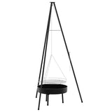 Campfire Tripod 3 pcs Black Steel 42010332