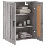 Wall Mounted Cabinet Grey Sonoma 69.5x34x90 cm Engineered Wood 830394