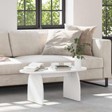 Coffee Table White 80 x 40 x 35 cm Solid Pine Wood 873533