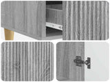 Sideboard Grey Sonoma 66 x 34.5 x 95 cm Engineered Wood 894671