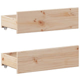 Bed Frame without Mattress with Headboard 140x200 cm Solid Wood Pine 3308765