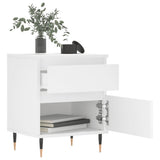Bedside Cabinet White 40x35x50 cm Engineered Wood 830652