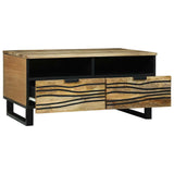 Coffee Table Brown and Black 80 x 54 x 40 cm Solid Acacia wood 4017949
