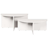 Coffee Table 2 pcs White Solid pine wood 873536