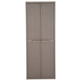Garden Storage Cabinet Brown 65x45x172 cm PP Wood Look 151240