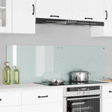 Kitchen Backsplash 2 pcs White 80 x 50 cm Tempered Glass 3415522