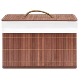 Bamboo Storage Boxes 4 pcs Brown 320768