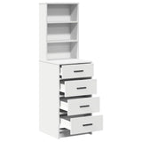 Highboard with Drawer White 40 x 41 x 135 cm Engineered wood 865046